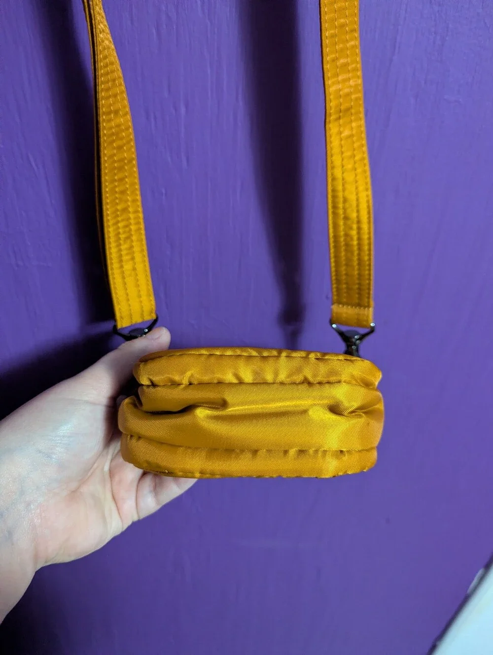 Lug Amber Yellow Skeeter Mini Convertible Crossbody Bag